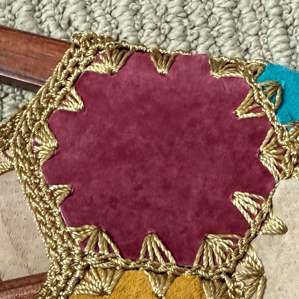 Leather And Crochet Boho Patchwork Vest - image 8